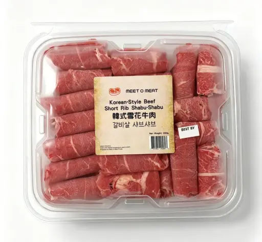 [4110013] Galbi Beef Shabu Shabu 韓式雪花牛肉卷 갈비살 샤브샤브 300g